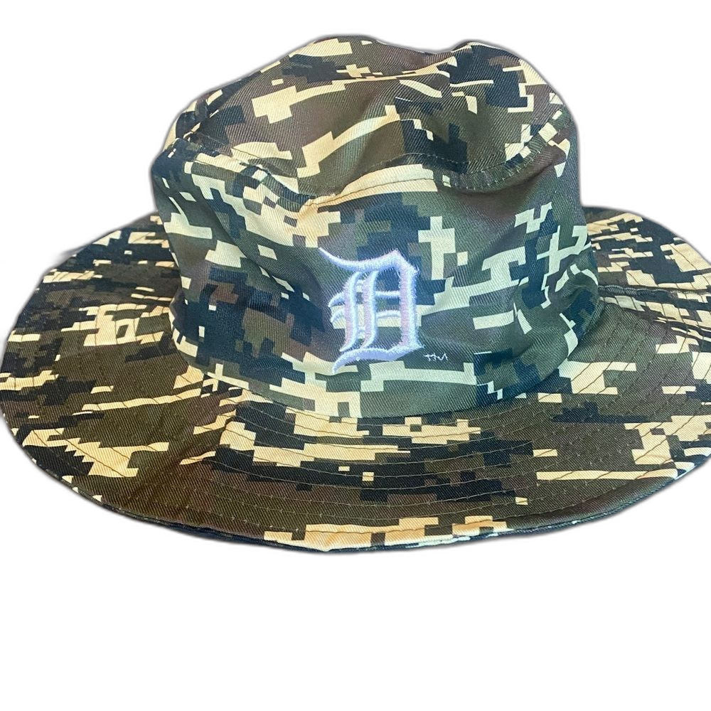 Detroit Tigers Camo Bucket Hat